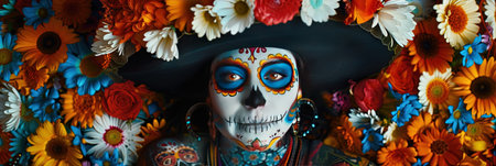Day of the Dead, Dia de los Muertos, Mexican holidayの素材