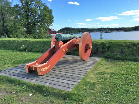 Cannon at Akershus Fortress in Oslo, Norway.のeditorial素材
