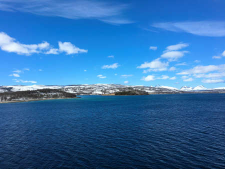 Beautiful nature in Malangen in Troms county, Norway.