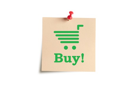 Sticker with a thumbtack isolated on a white background.の写真素材