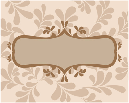 Frame with curls for your text.のイラスト素材