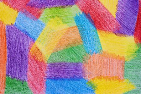 Color background drawn by pencils.の写真素材