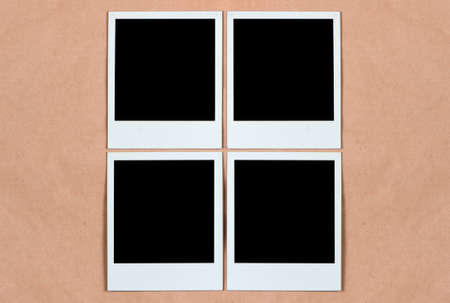 Photo frame on paper background.の写真素材