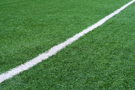 Football field with artificial surface.