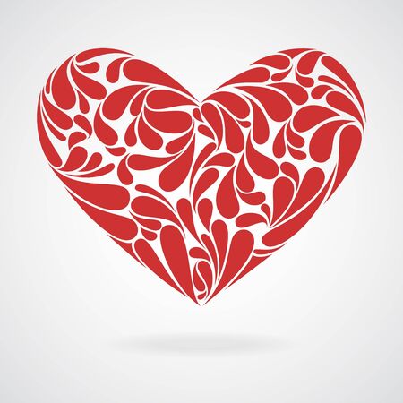 heart curls  Illustration and sign of love のイラスト素材