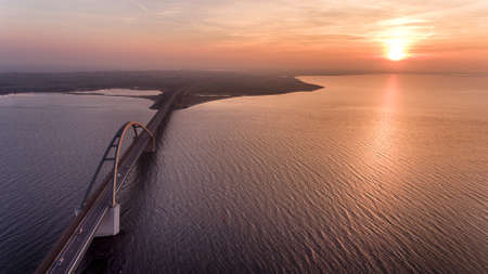 Pier in the sunsetの写真素材