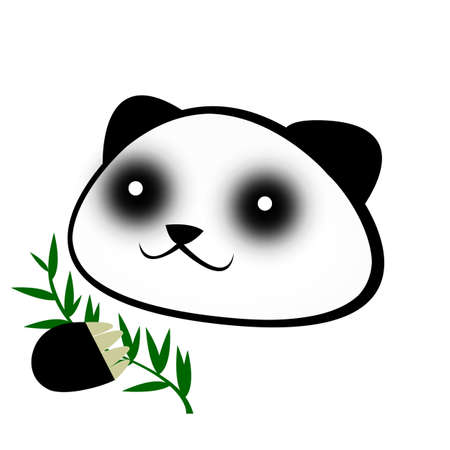 panda cartoon face.の写真素材