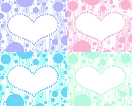 heart frame background  の写真素材
