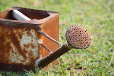 grunge watering canの写真素材
