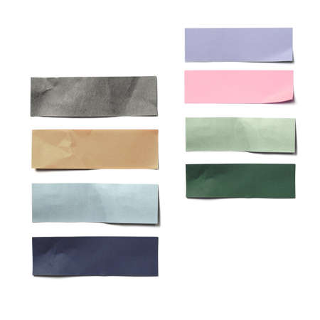 colorful recyeld paper label 