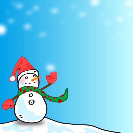 Snowman  , vectorのイラスト素材