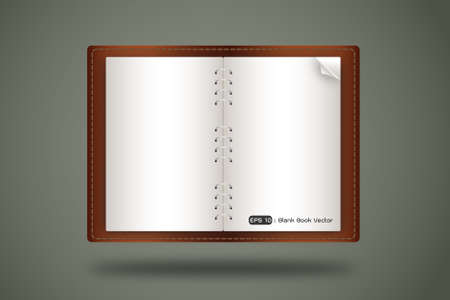 blank diary bookのイラスト素材