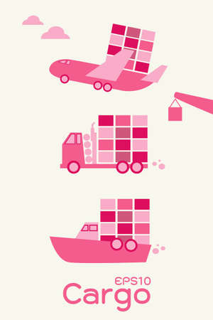 cargo-logisticのイラスト素材