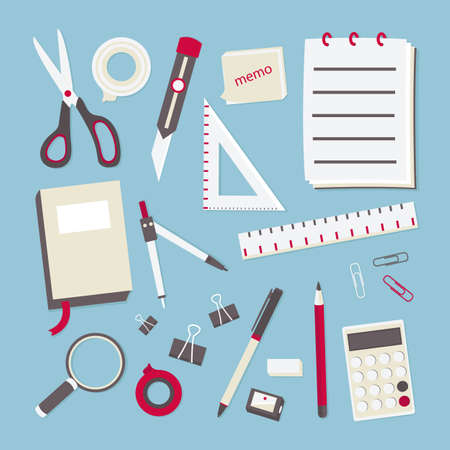 stationary displayのイラスト素材