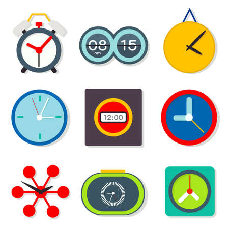 Clock set , vectorのイラスト素材