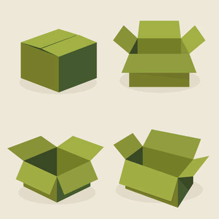 open boxのイラスト素材