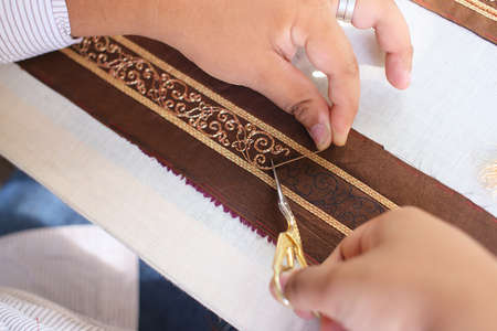 embroider with Thai patternの写真素材