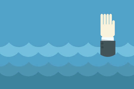 businessman need help, vector