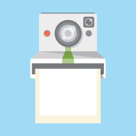 instant camera, vectorのイラスト素材
