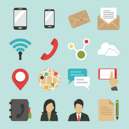 social network and internet icons design, vectorのイラスト素材