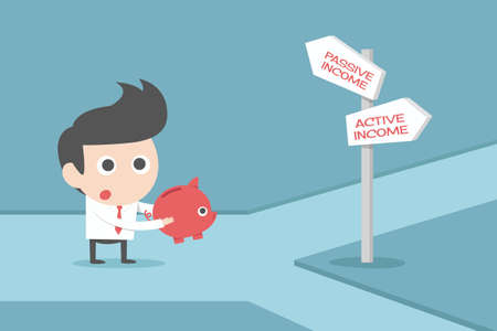 businessman and signs concept cartoonのイラスト素材