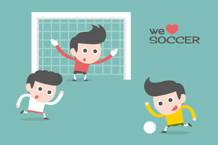 soccer sport cartoon illustrationの写真素材