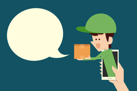 e-commerce concept flat design, vectorのイラスト素材