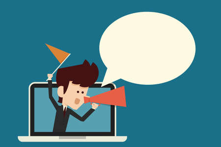 online advertisementのイラスト素材