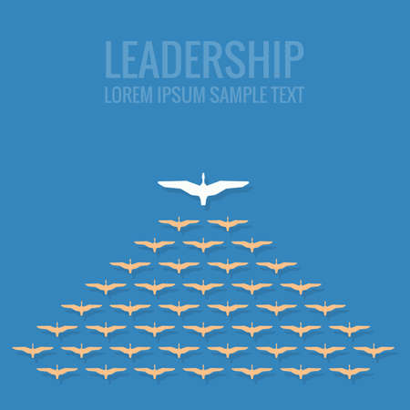 leadership concept flat designのイラスト素材