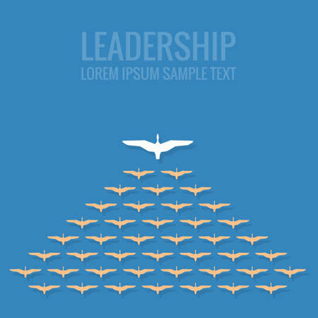 leadership concept flat design