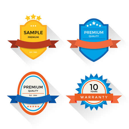 Vintage flat style badge.のイラスト素材