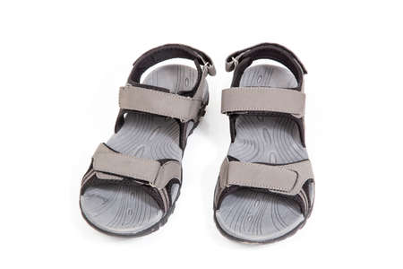 Outdoor shoes on white background.の写真素材