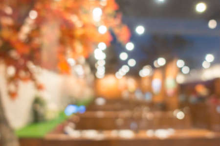 Blurred Japanese restaurant for background.の写真素材