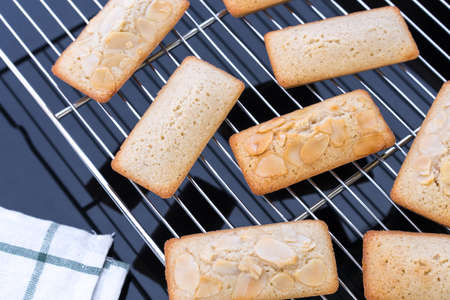 Financiers cake close up.の写真素材