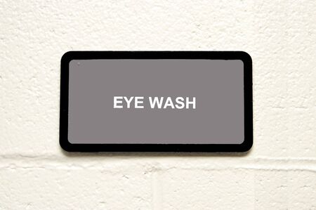 Eye wash signの写真素材