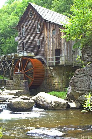 An old grist mill in VAの写真素材
