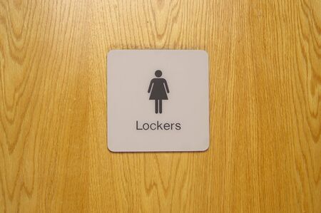 Locker signの写真素材