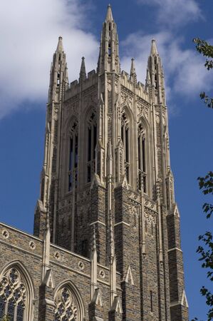 An image of Duke University chapel tower.の写真素材