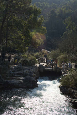 Tourista at the streamのeditorial素材