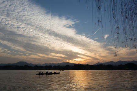 Sunset at the lake