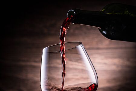 Pour the red wine