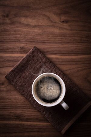 Drink hot coffeeの写真素材