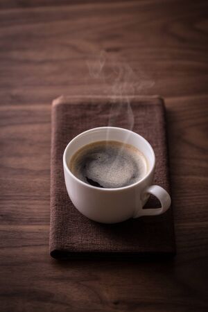 Drink hot coffeeの写真素材
