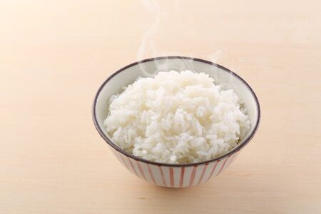 Eat riceの写真素材