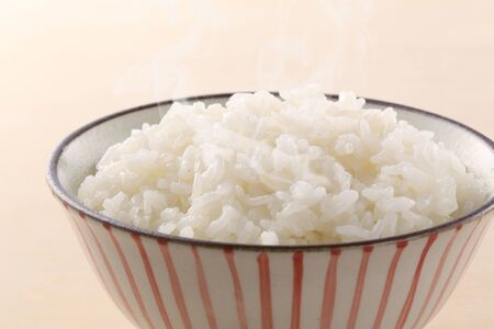 Eat riceの写真素材