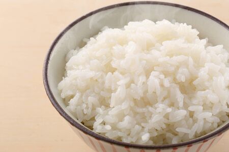 Eat riceの写真素材