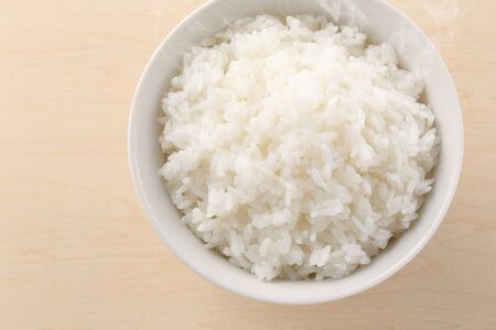 Eat riceの写真素材