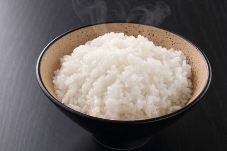 Eat riceの写真素材