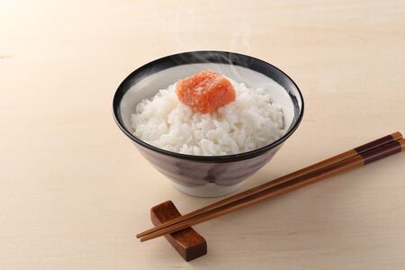 Rice and Spicy Mingakoの写真素材