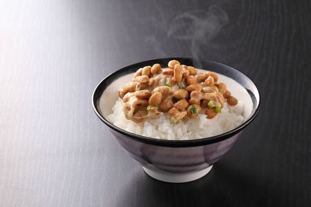 Eat Natto Riceの写真素材
